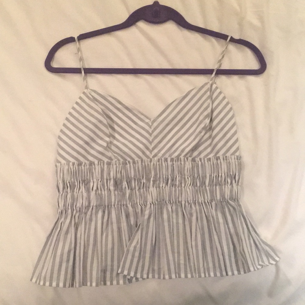 Striped Express strap tank